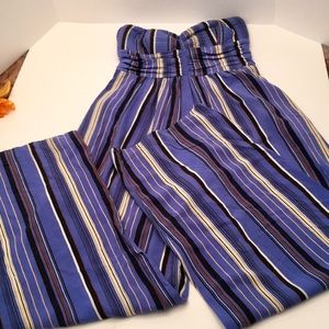 Band of Gypsies striped strapless jumpsuit